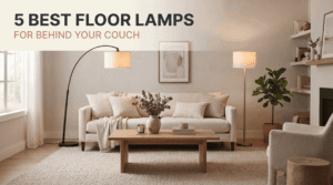 light behind couch